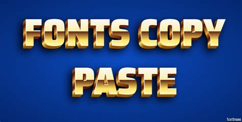 Fonts Copy Paste Text Effect and Logo Design Font