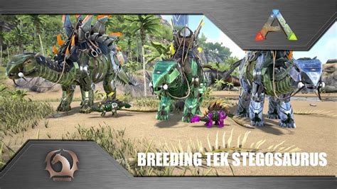 Ark Survival Evolved - Breeding Tek Stegosaurus - YouTube