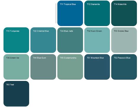 Teal Colours: A Stunning Color Palette