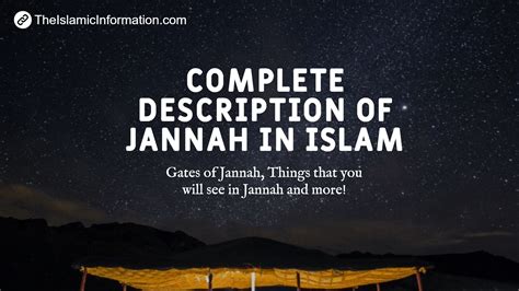 Jannah Description: How Jannah Looks Like, Levels, Gates and Things