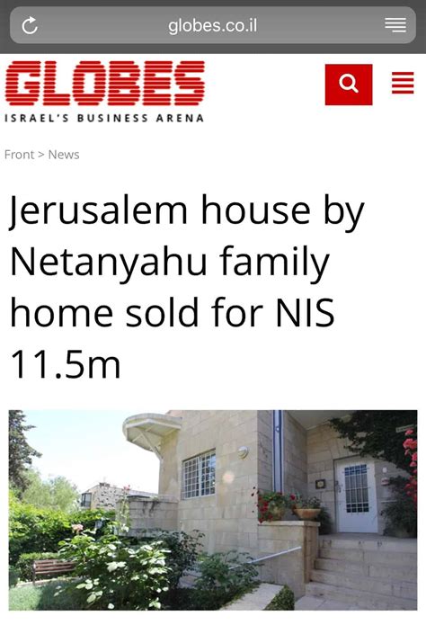 Jerusalem house by Netanyahu family home sold – Another record by ...