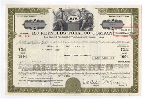 R. J. Reynolds Tobacco Company Bond