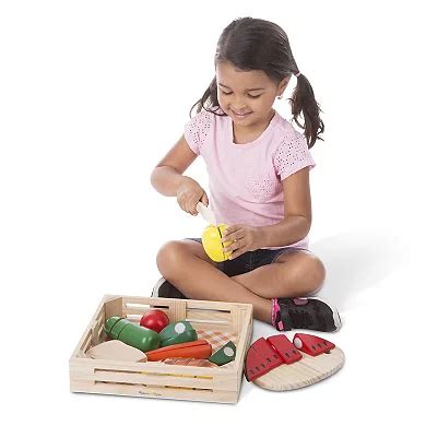 Melissa & Doug Cutting Food - Play Food Set With 25+ Hand-Painted ...