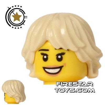 LEGO Hair - Layered Bob - Tan | Minifigure Female Hair | Minifigure Parts | Layered hair ...