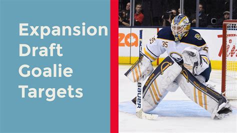 Seattle Kraken Expansion Draft goalie landscape : SeattleKraken