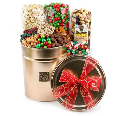 Holiday Tin Gift - 5 LB • Holiday Nut Gift Baskets • Holiday Gifts & Christmas Candy • Oh! Nuts®