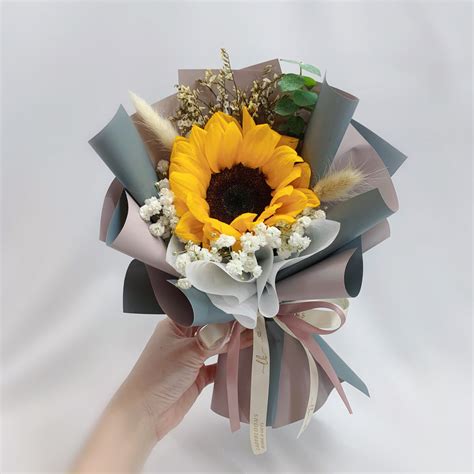 Sunflower Bouquet - Single Stalk – Ladyblooms Floral & Gifts