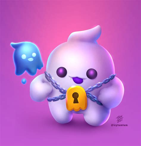 ArtStation - Ghost Squishy Squeak - Brawl Stars Fan Art