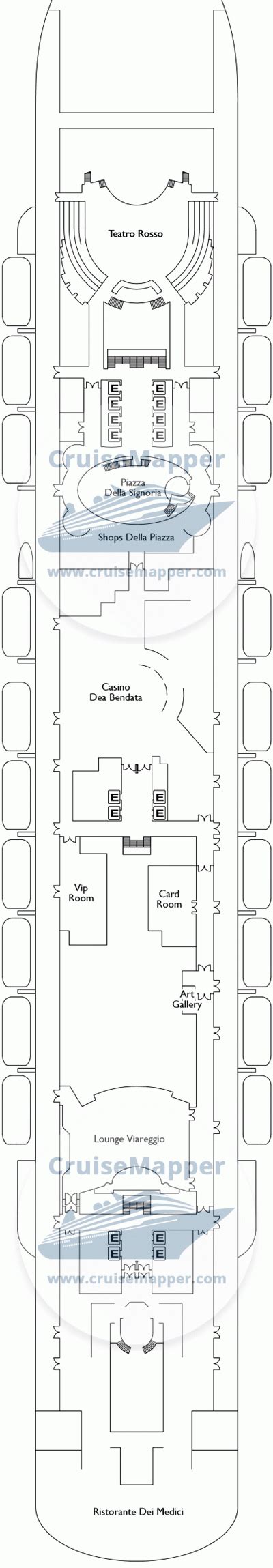 Carnival Firenze deck 19 plan | CruiseMapper