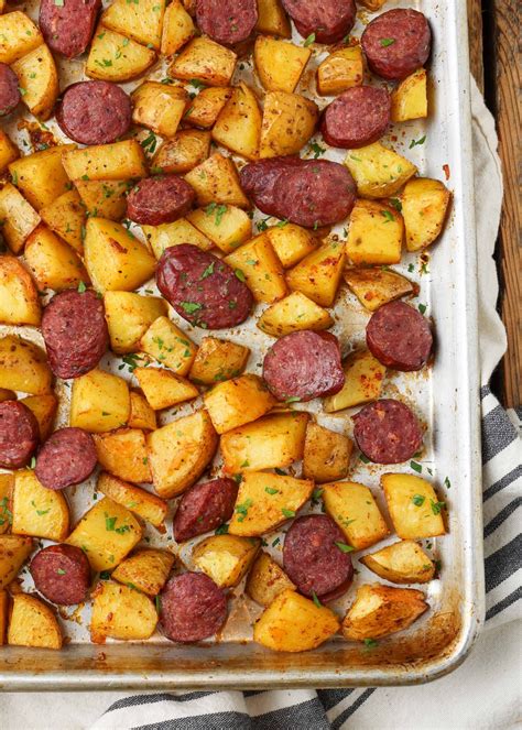 Roasted Potatoes and Kielbasa - Vegetable Recipes