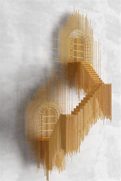 Stairs Stick Sculpture by David Moreno - Homeli