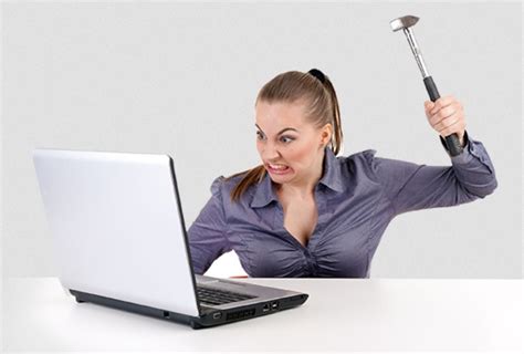 Create meme "angry woman at the computer, girl breaks laptop, angry girl with a laptop ...