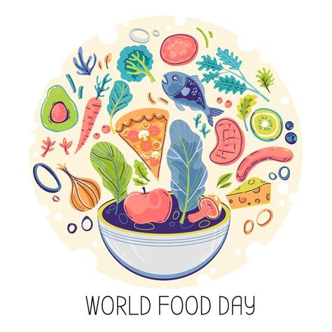 Free Vector | Hand-drawn world food day theme