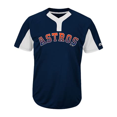 Custom Astros Two-Button Jersey - Astros-MAI383