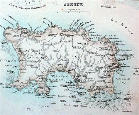 Jersey island Map • mappery