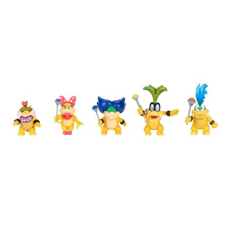 Jakks Pacific Super Mario Koopalings 2.5-in Action Figure Set 5-Pack | GameStop