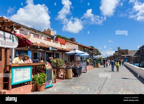 Restaurants on the Embarcadero at Seaport Village, Marina District Stock Photo: 77397122 - Alamy