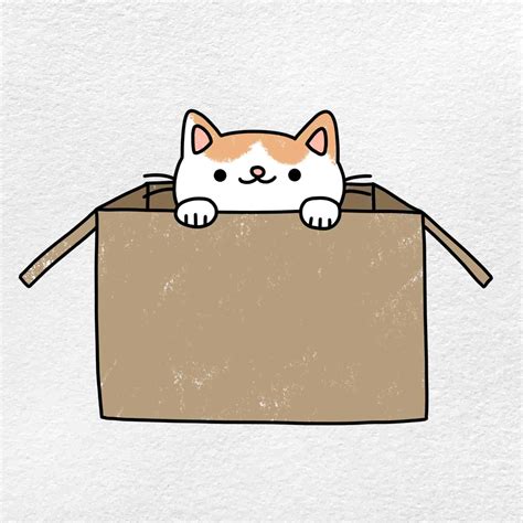 How to Draw a Cat In A Box - HelloArtsy