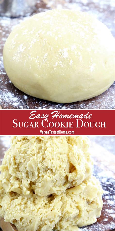Easy Homemade Sugar Cookie Dough Recipe - Valya's Taste of Home