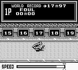 Screenshot of Track & Field (Game Boy, 1992) - MobyGames