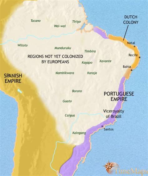 Map of Brazil in 1960: Mid-Twentieth Century History | TimeMaps