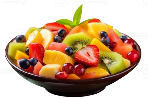 Fresh tasty mix fruit salad isolated on transparent background 27144605 PNG