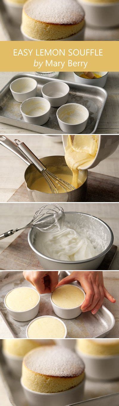 how to make lemon souffle with only three ingredients in one bowl and on the other