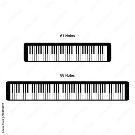 Piano keyboard diagram - piano keyboard layout on white background ...