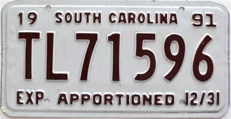 Collectible South Carolina License Plates for sale | eBay