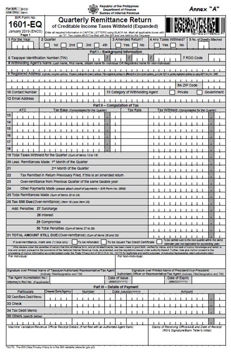 1601e Bir Form Printable - Printable Forms Free Online