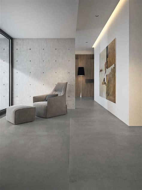 Porcelanato Cinza: 10 Modelos e Dicas para Decorar a Sua Casa | Concrete interiors, Floor tile ...