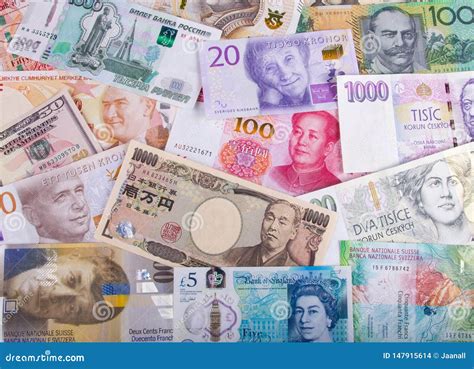 Different Paper Currencies from Around the World Editorial Stock Image - Image of currencies ...