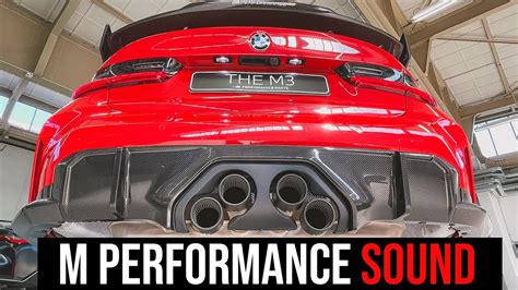 BMW M3 / BMW M4 M Performance Exhaust - Sound & Revs - YouTube