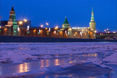 4K, 5K, Russia, Moscow, Houses, Evening, Rivers, Winter, Snow, HD Wallpaper | Rare Gallery