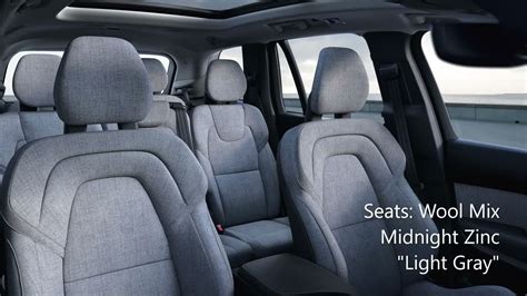 Volvo XC60 Recharge Luminous Sand with Wool Mix Seats Midnight Zinc - YouTube