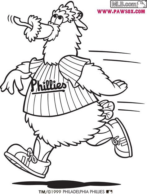 Phillies Phanatic Coloring Pages