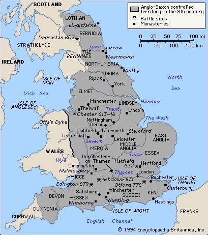 Map showing Anglo-Saxon place names dotted all over England | Anglo saxon history, Saxon history ...