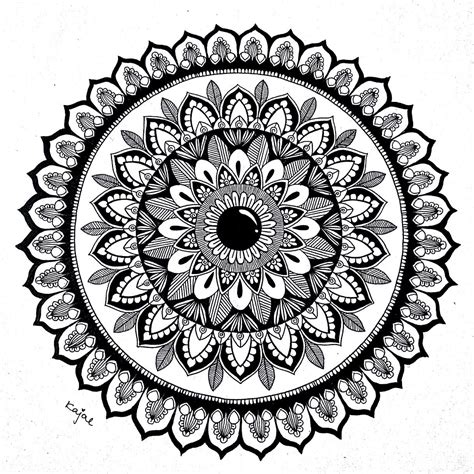 #mandala | Mandala drawing, Easy mandala drawing, Simple mandala