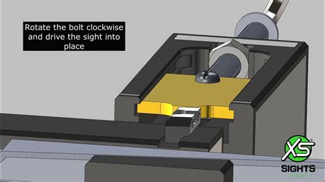 Rear Sight Installation Using DIY or GUNSMITH Sight Pusher Tool - YouTube