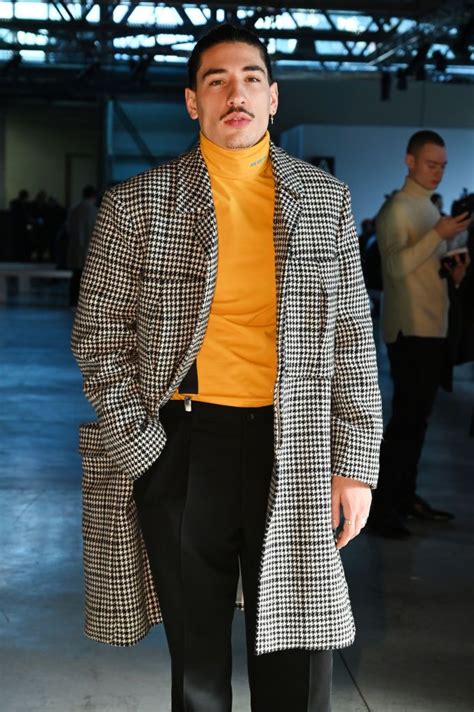 Hector Bellerin attends the MSGM show during Milan Menswear Fashion ...