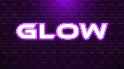 Glow Text Effect - Graphics | Motion Array