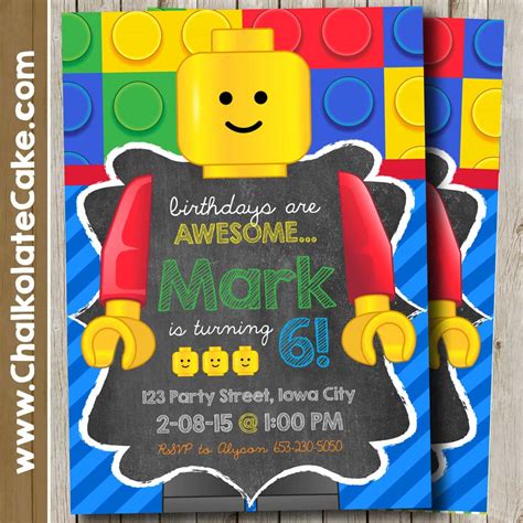 How to Lego Party Invitations Designs charming design | egreetingecards.com | Lego birthday ...