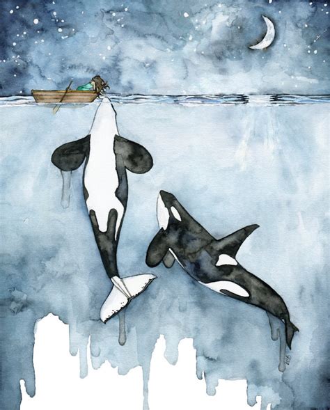 Beautiful Watercolor Paintings of Whales by Rachel Byler - Adventures ...