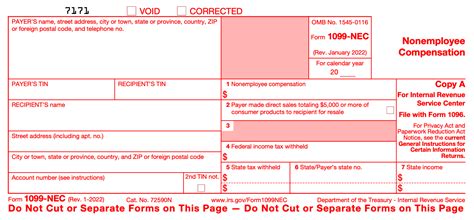 1099 Nec Form 2023 Printable Free Fillable