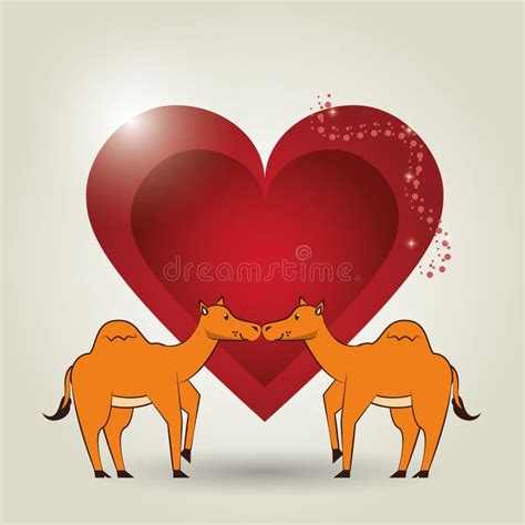 Two Camels Desert Animals Cartoons Stock Vector - Illustration of emirates, dubai: 154632329