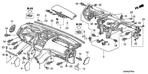 Exploring the Anatomy of a 2007 Honda Accord: A Parts Diagram