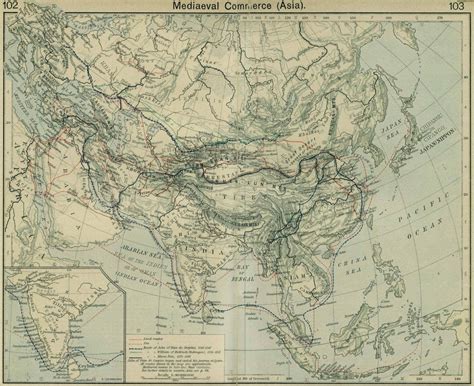 Maps & Atlas - Silk Road Trade Routes Map - Silk Road Map Printable ...