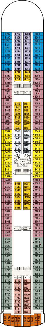 Ruby Princess Deck plan & cabin plan