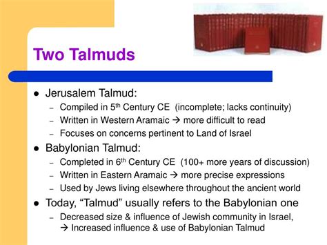 What Is The Difference Between The Babylonian Talmud And The Jerusalem ...