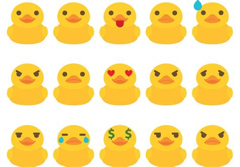 Rubber Duck Emoticon Vectors - Download Free Vector Art, Stock Graphics & Images